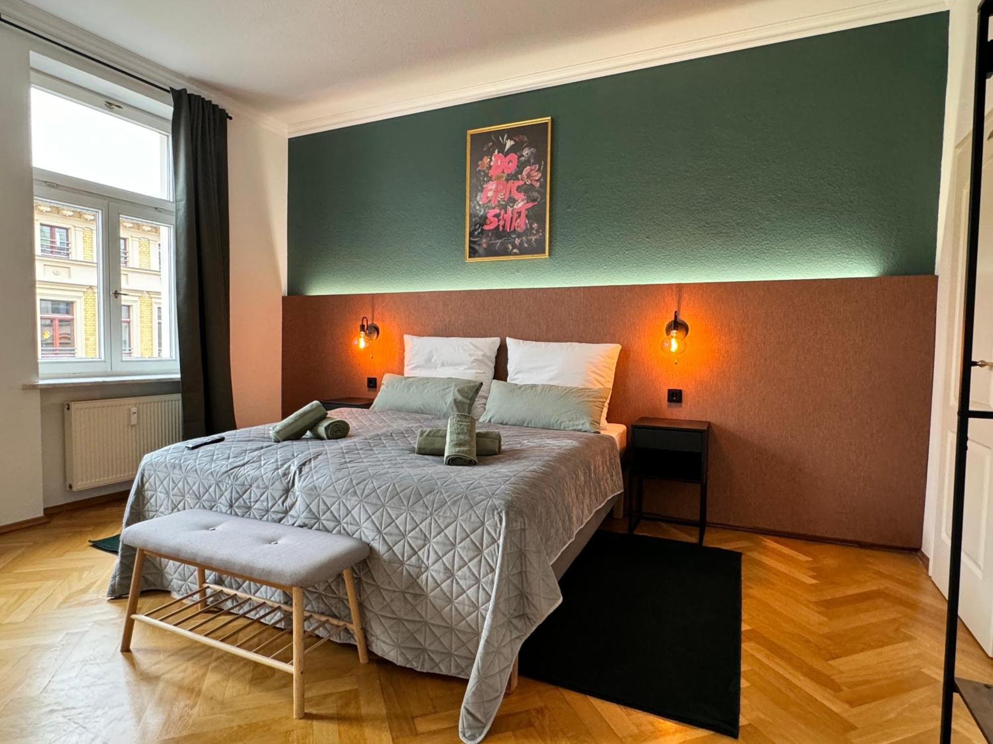 Rebelrents #4 Design Trifft Komfort - Einzigartiges Ferienapartment In Der Nahe Des Hauptbahnhofs Halle  외부 사진
